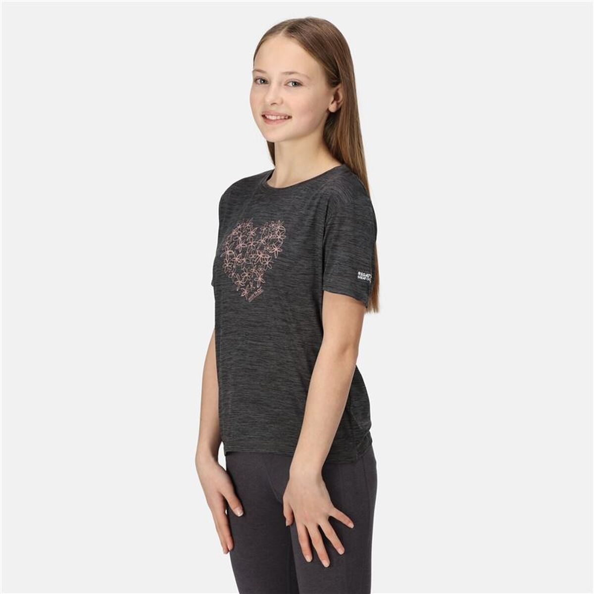 Tricou cu Mânecă Scurtă pentru Copii Regatta RKT143-4ZQ Gri