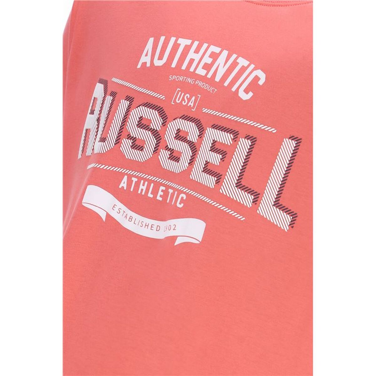 Tricou cu Mânecă Scurtă Bărbați Russell Athletic A30081-PC 380 Portocaliu (M)