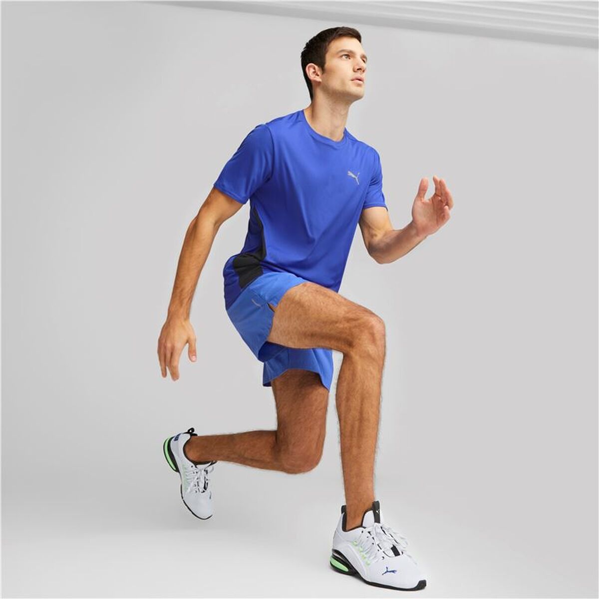 Tricou cu Mânecă Scurtă Bărbați Puma Run Favorite Ss Albastru