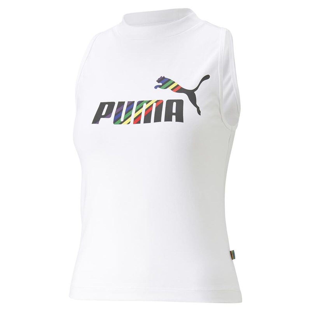Tricou cu Mânecă Scurtă Femei Puma Ess+ Love Is Love Sl Alb