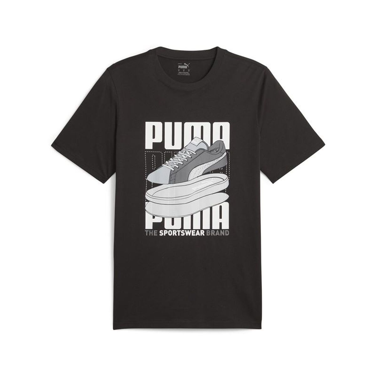Tricou cu Mânecă Scurtă Bărbați Puma Graphiccs Sneaker Negru