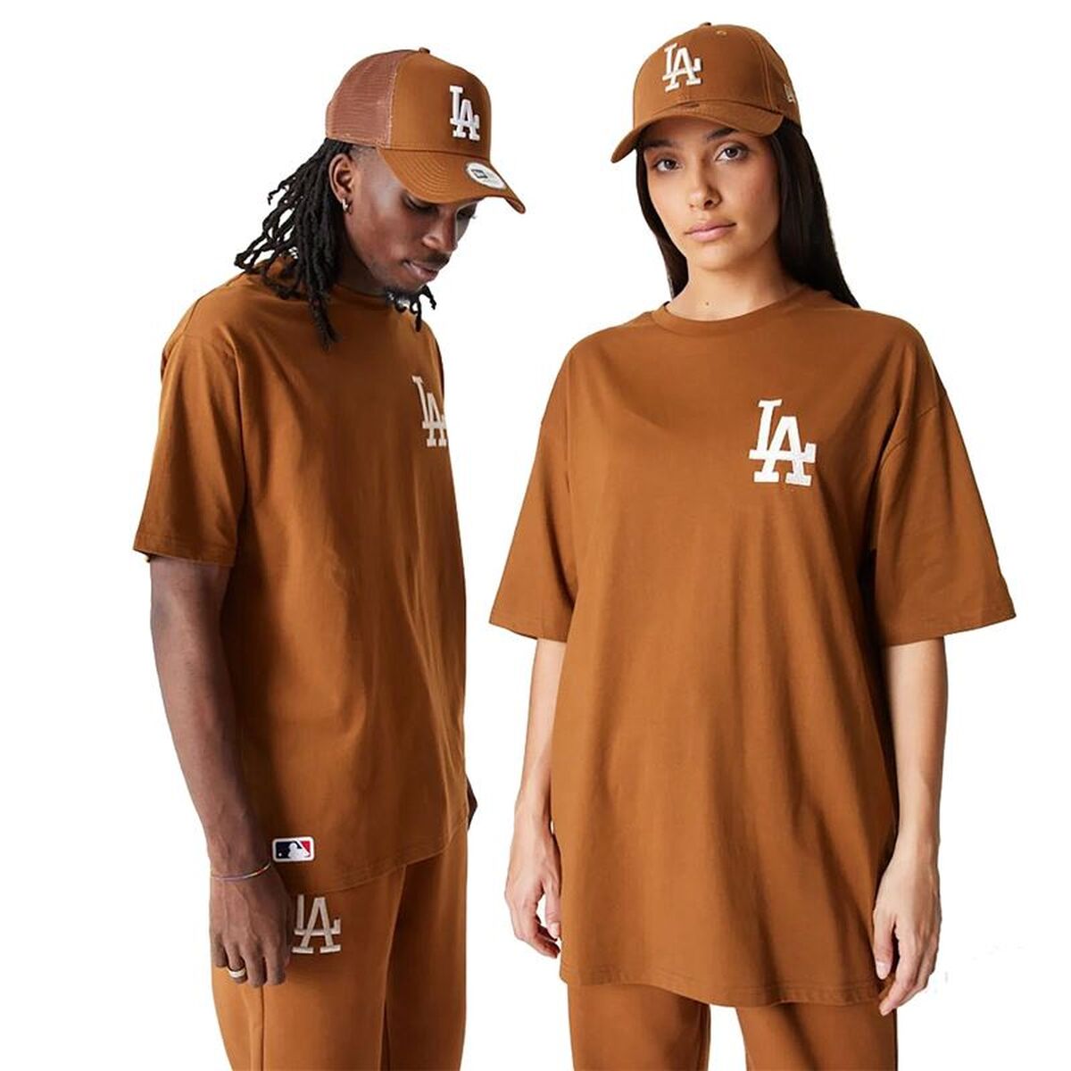 Tricou cu Mânecă Scurtă Bărbați New Era League Essentials Auriu*