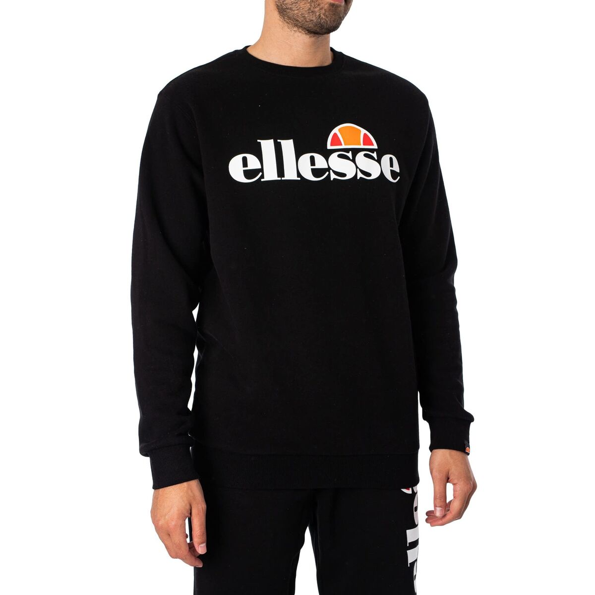 Tricou cu Mânecă Lungă Bărbați Ellesse SL Succiso Negru