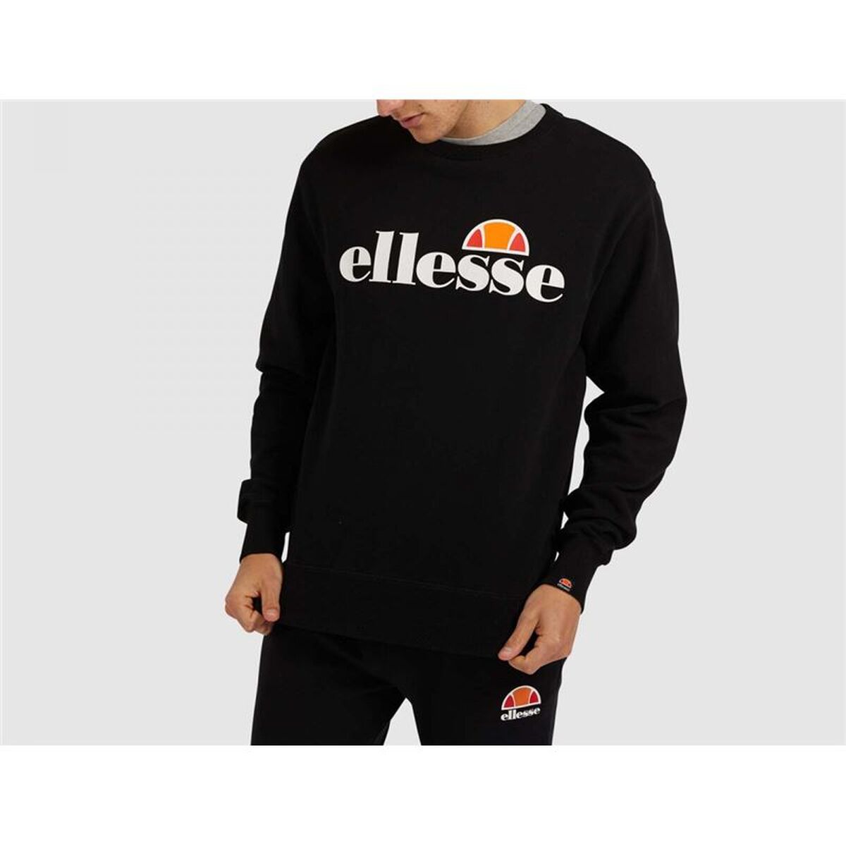 Tricou cu Mânecă Lungă Bărbați Ellesse SL Succiso Negru