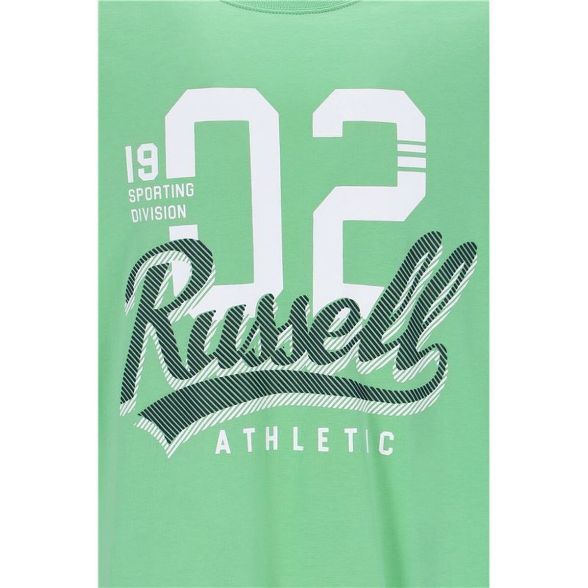 Tricou cu Mânecă Scurtă Bărbați Russell Athletic Amt A30101 Verde deschis