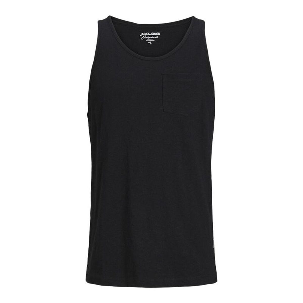 Tricou cu Bretele Bărbat Jack & Jones tampa Slub Negru