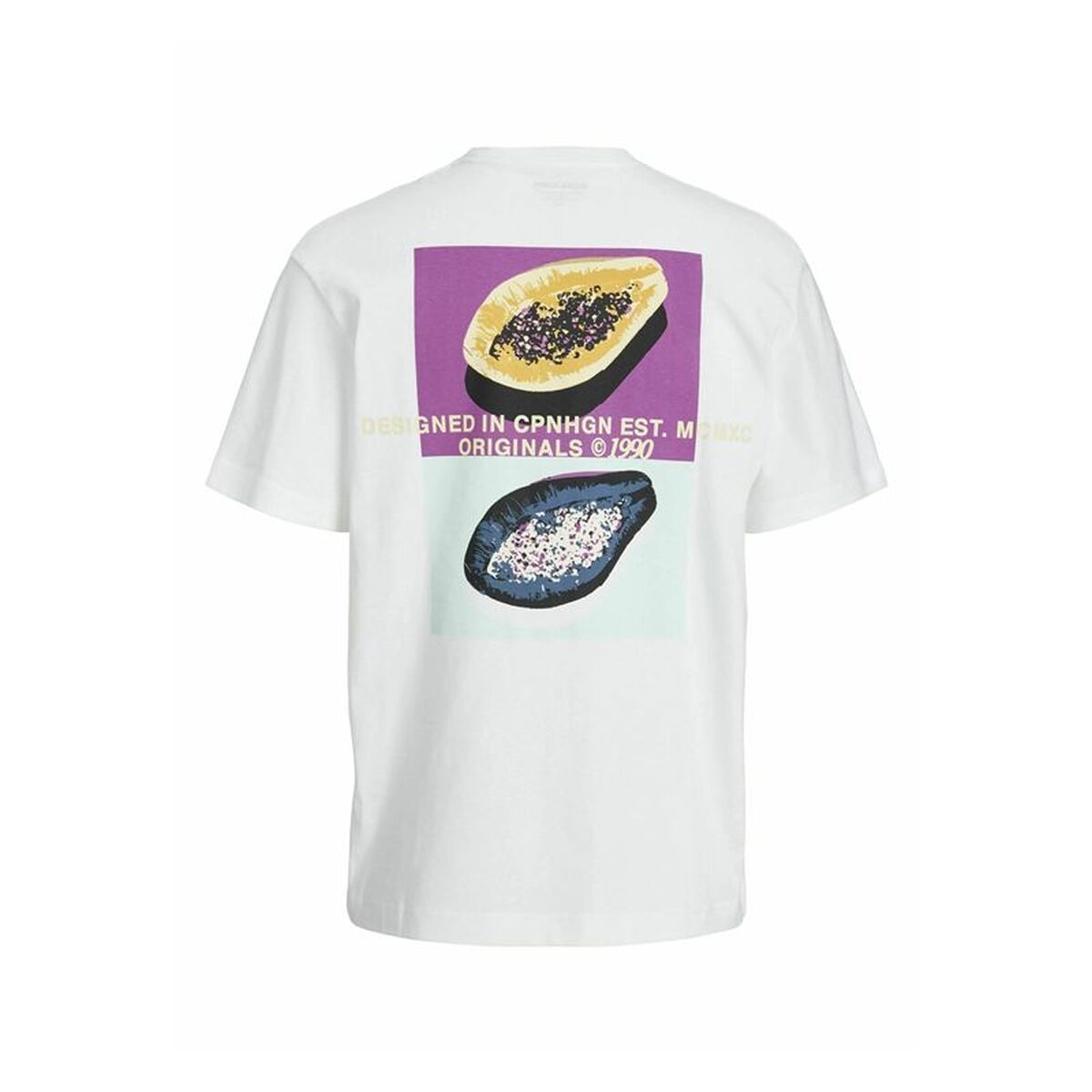 Tricou cu Mânecă Scurtă pentru Copii Jack & Jones tampa Back Bej