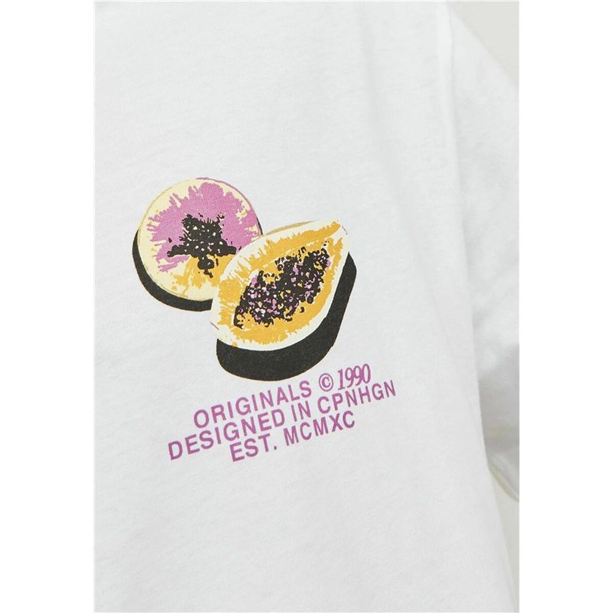 Tricou cu Mânecă Scurtă pentru Copii Jack & Jones tampa Back Bej