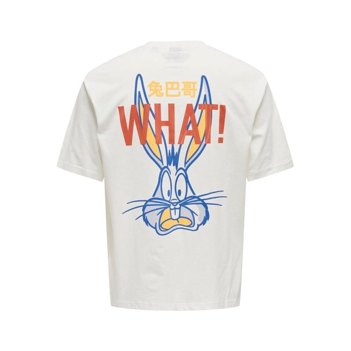 Tricou cu Mânecă Scurtă Bărbați Only & Sons Onslooney Rlx Cloud Dancer Alb