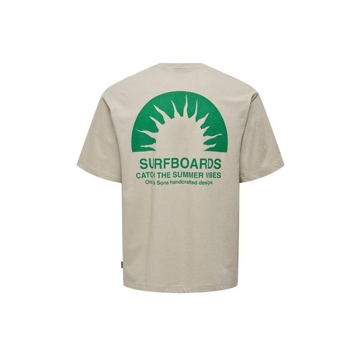 Tricou cu Mânecă Scurtă Bărbați Only & Sons Onskasen Rlx Silver Lining Gri