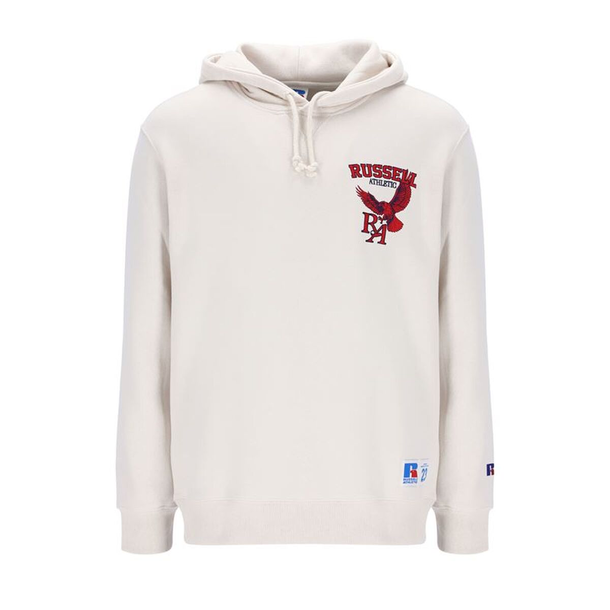 Hanorac cu Glugă Bărbați Russell Athletic Hoody Barry Alb