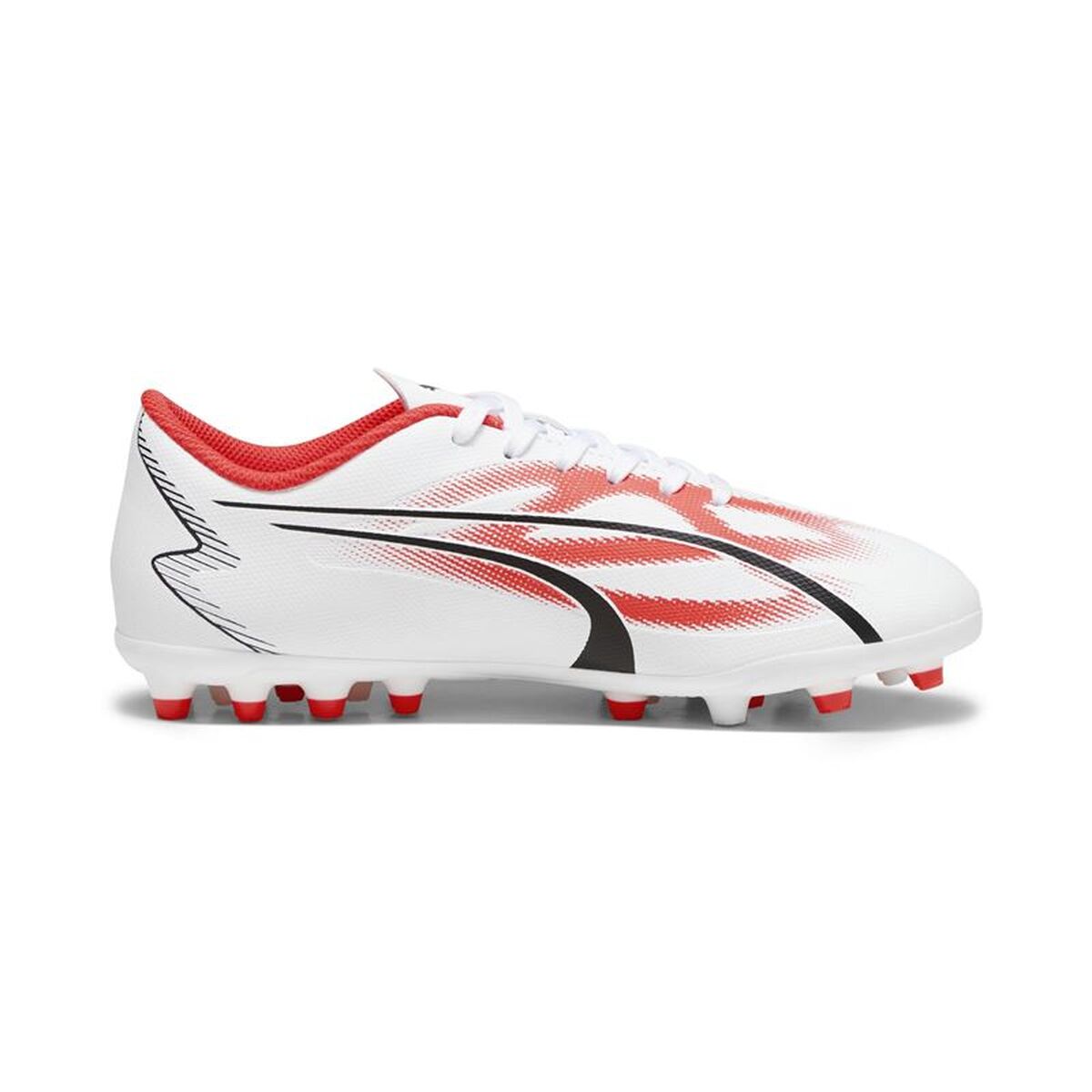 Ghete de Fotbal pentru Copii Puma Ultra Play Mg Alb