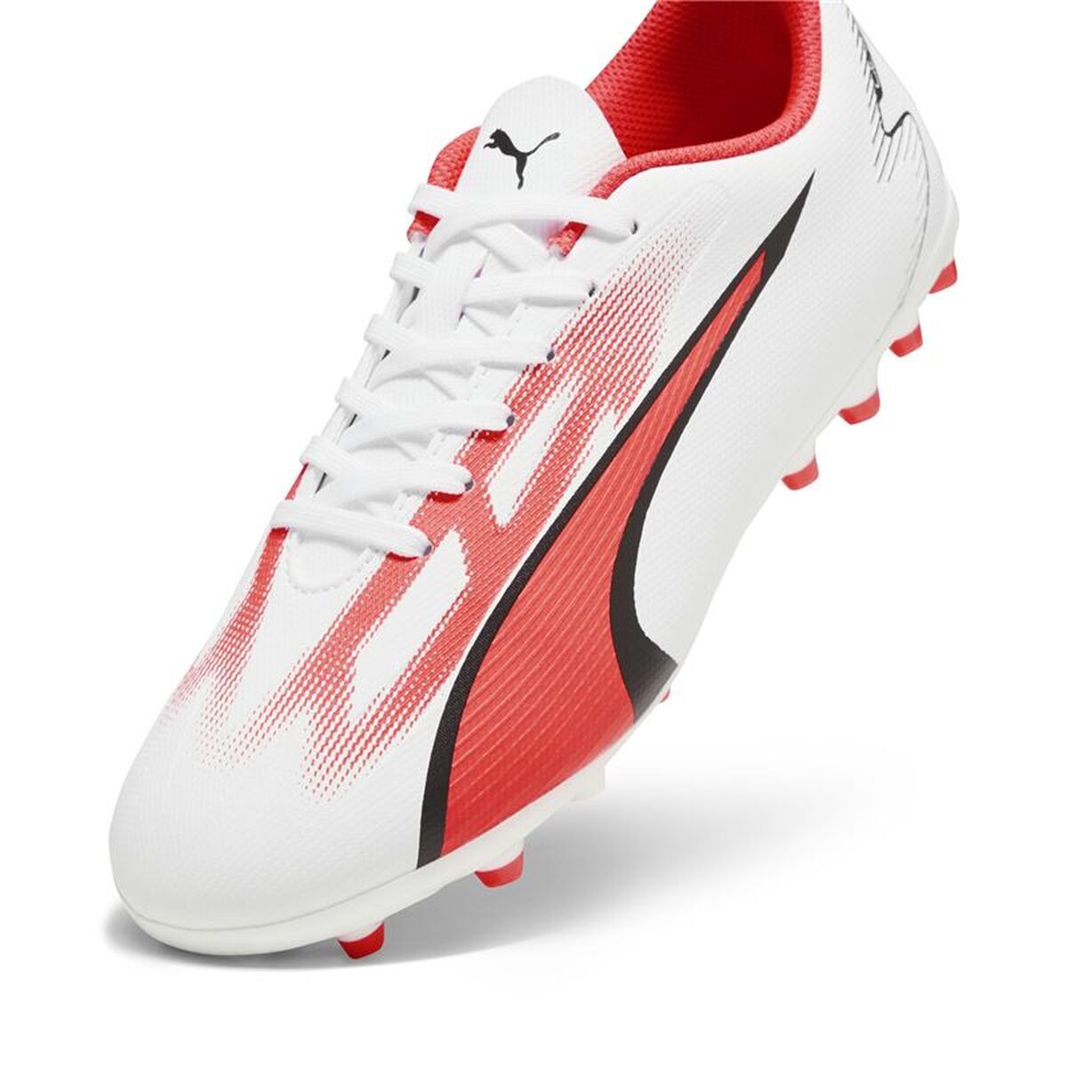Ghete de Fotbal pentru Copii Puma Ultra Play Mg Alb