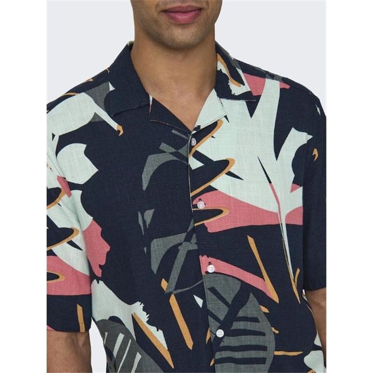 Cămașă Only & Sons Onsbertil Reg Bleumarin