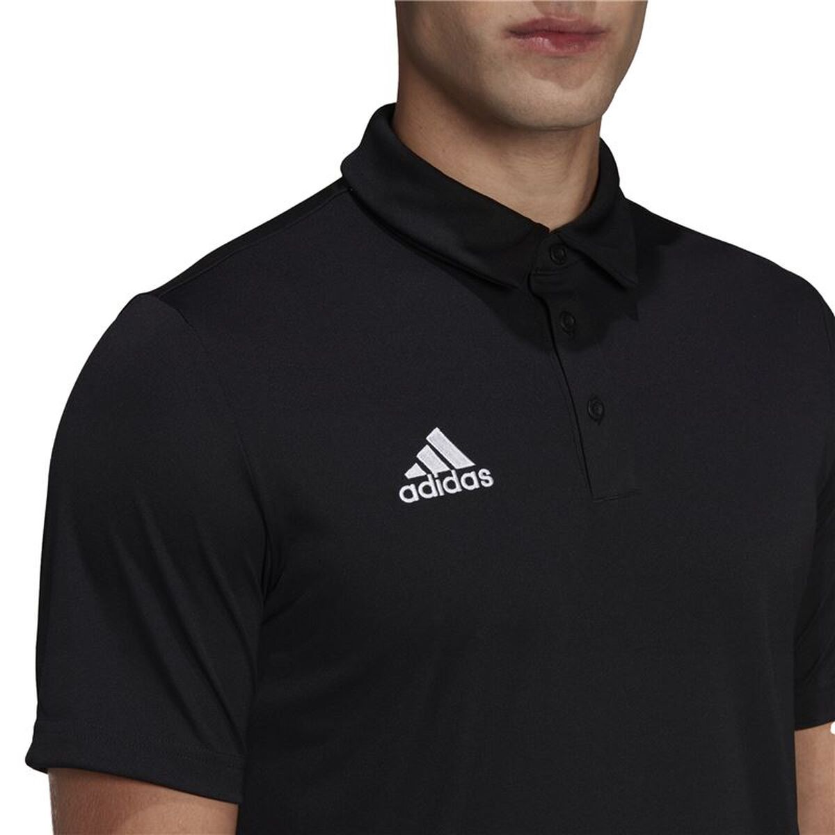 Tricou Polo cu Mânecă Scurtă Bărbați Adidas Ent22 Negru XL