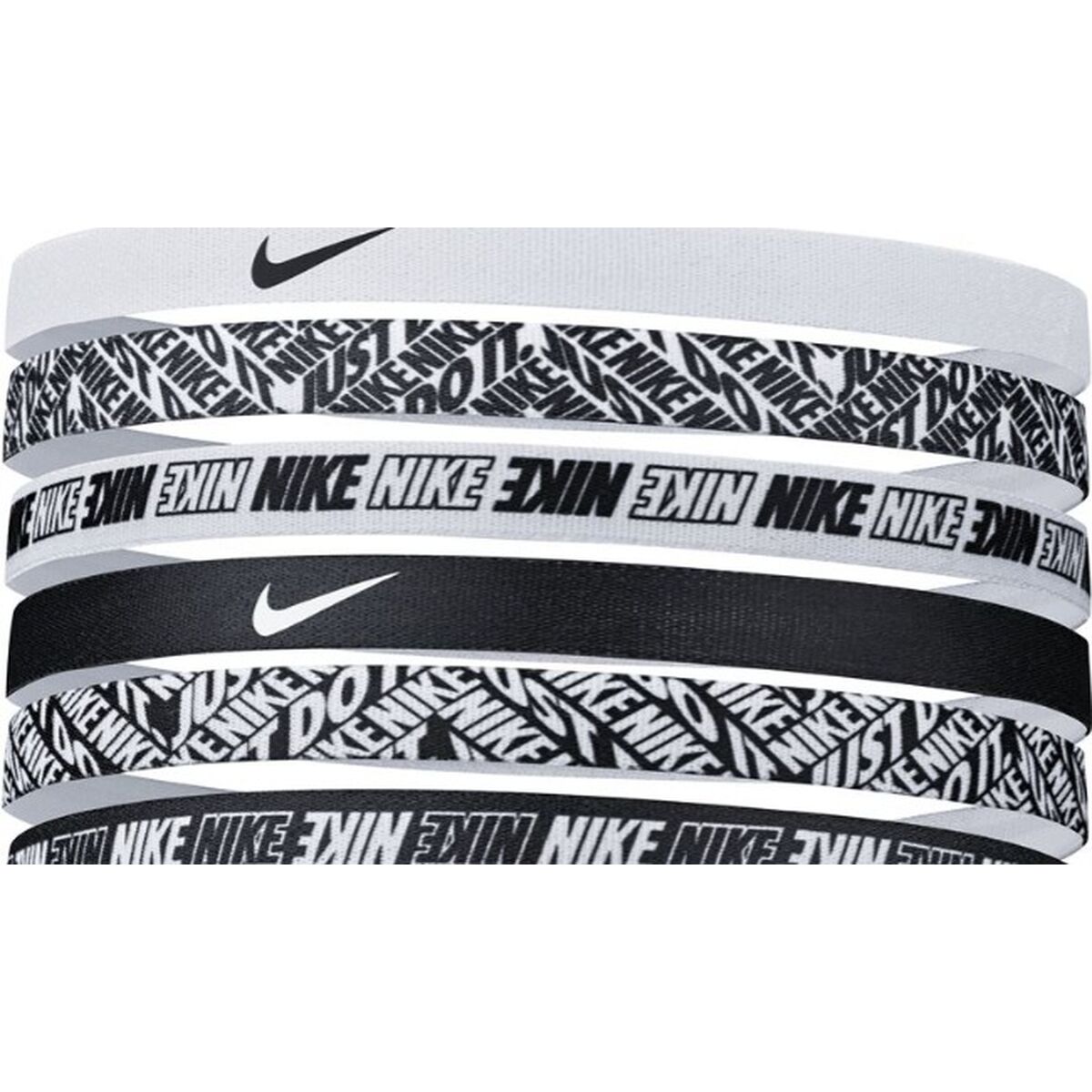 Bandă Sport pentru Cap Nike Printed Pack6 Negru
