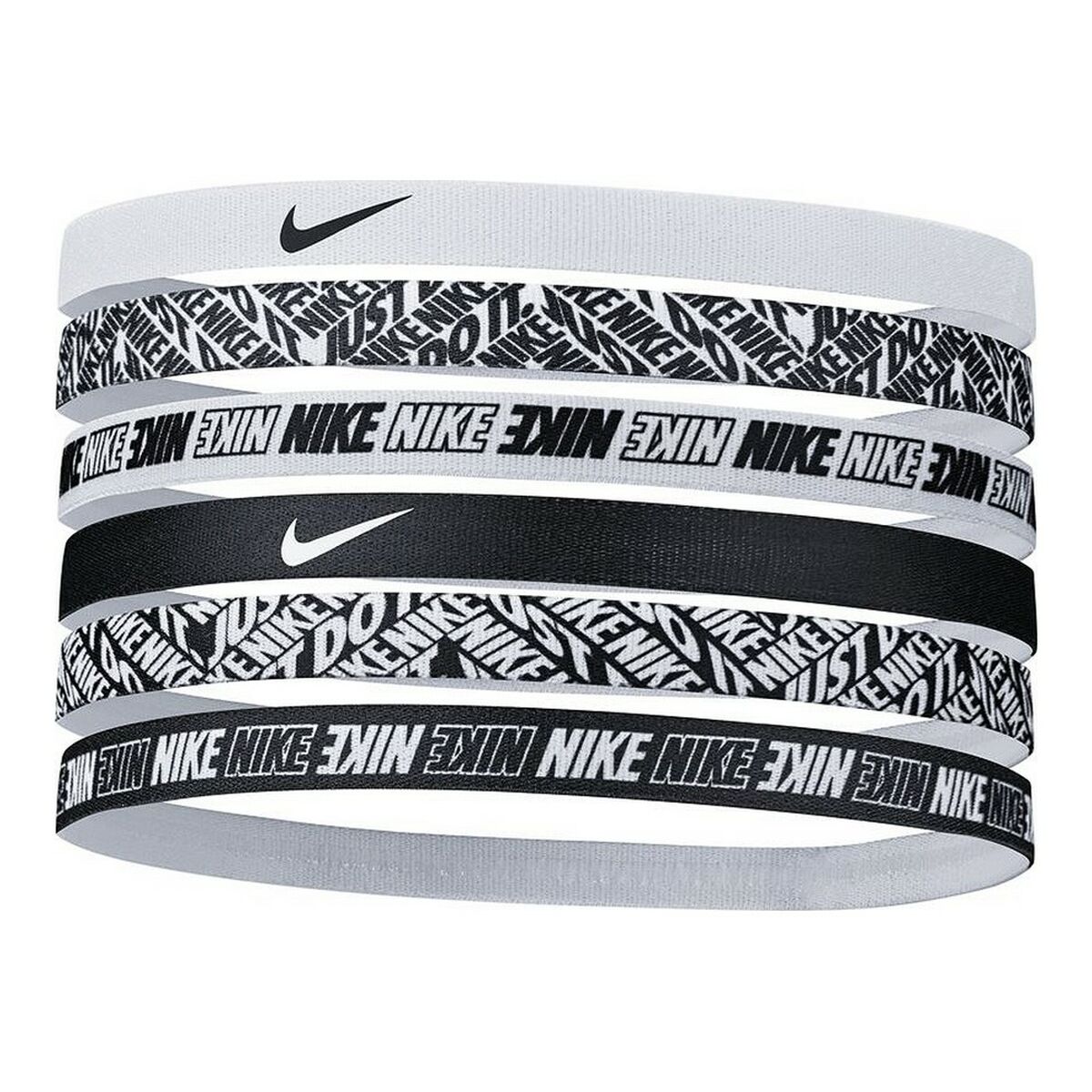Bandă Sport pentru Cap Nike Printed Pack6 Negru