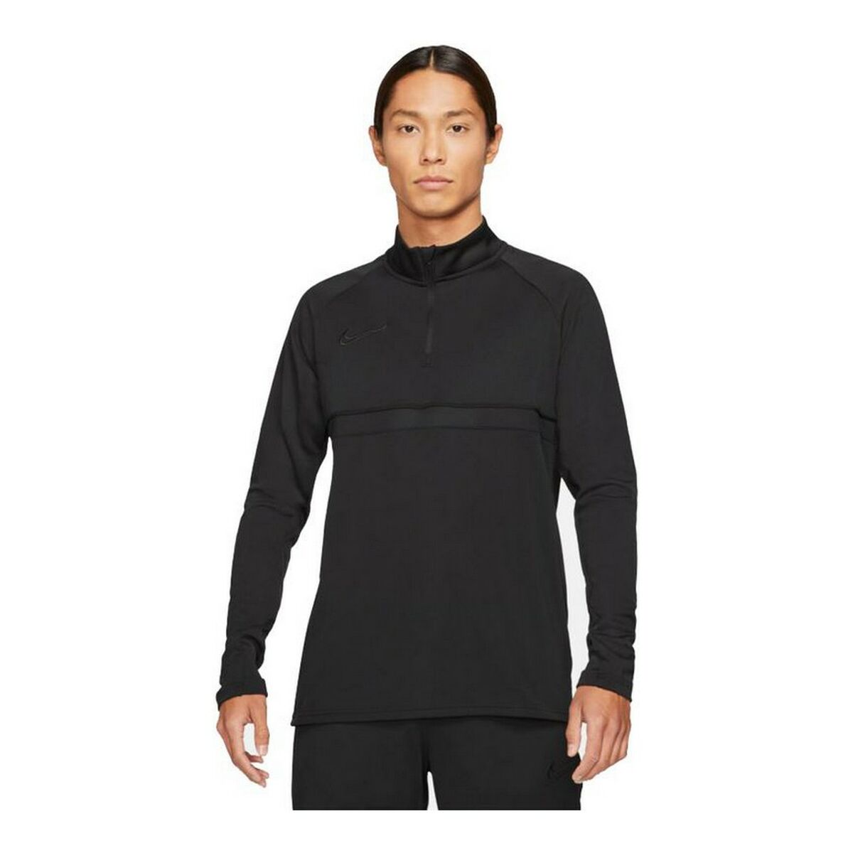 Tricou cu Mânecă Lungă Bărbați Nike Dri-FIT Academy Negru (2XL)