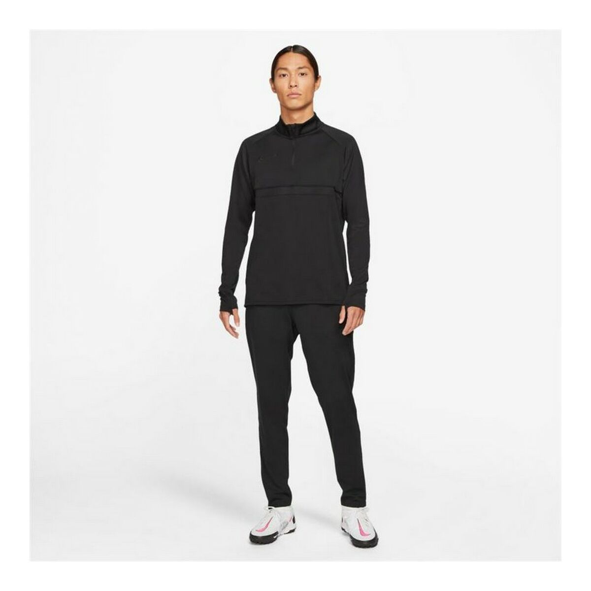 Tricou cu Mânecă Lungă Bărbați Nike Dri-FIT Academy Negru (2XL)