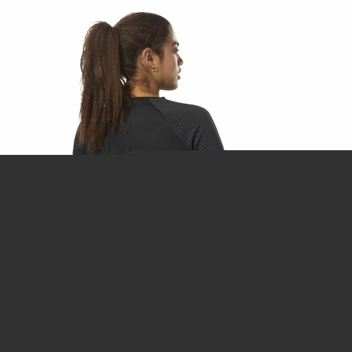 Tricou cu Mânecă Lungă Femei Reebok Thermowarm Deltapeak Negru