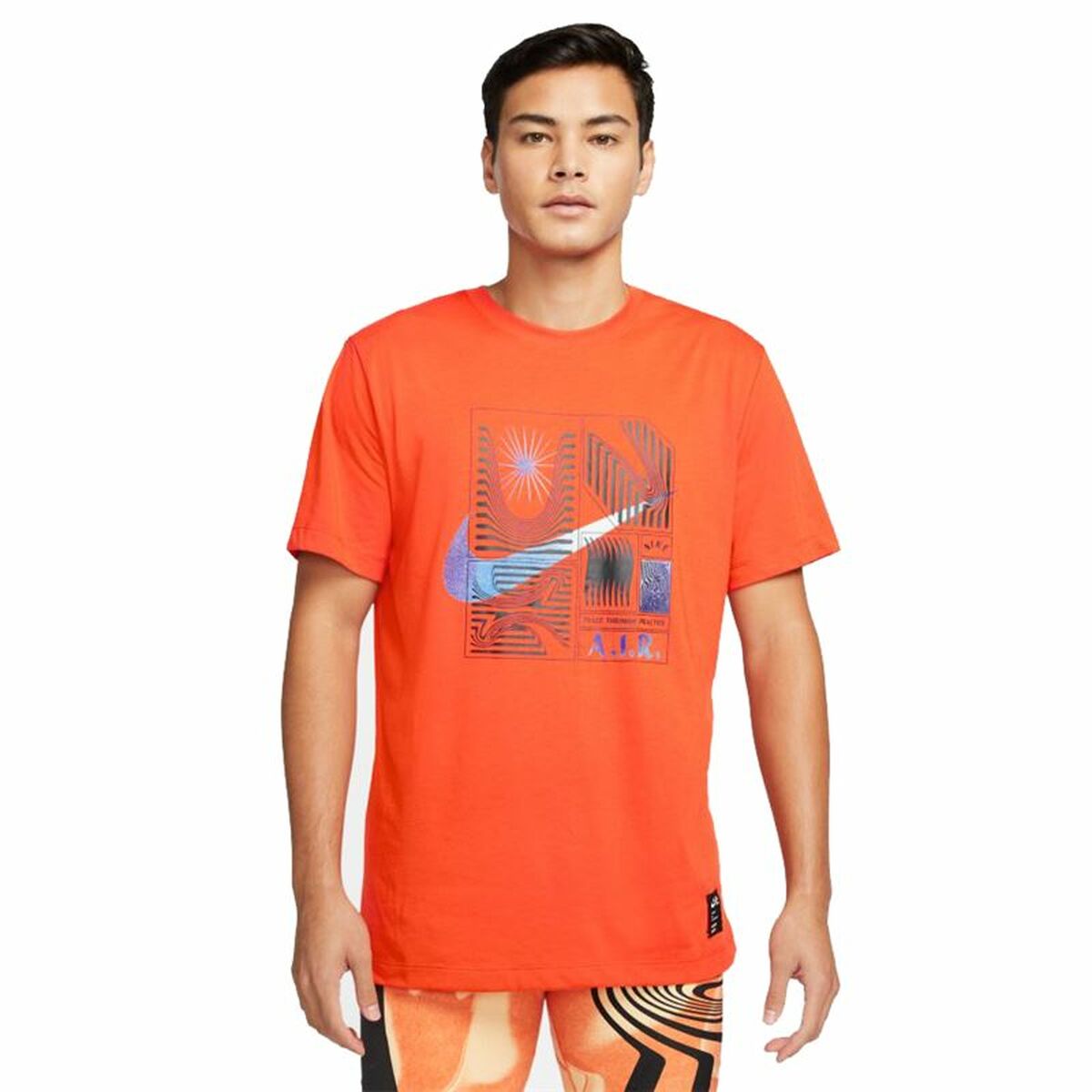 Tricou cu Mânecă Scurtă Bărbați Nike DM5684-817 Portocaliu (S)