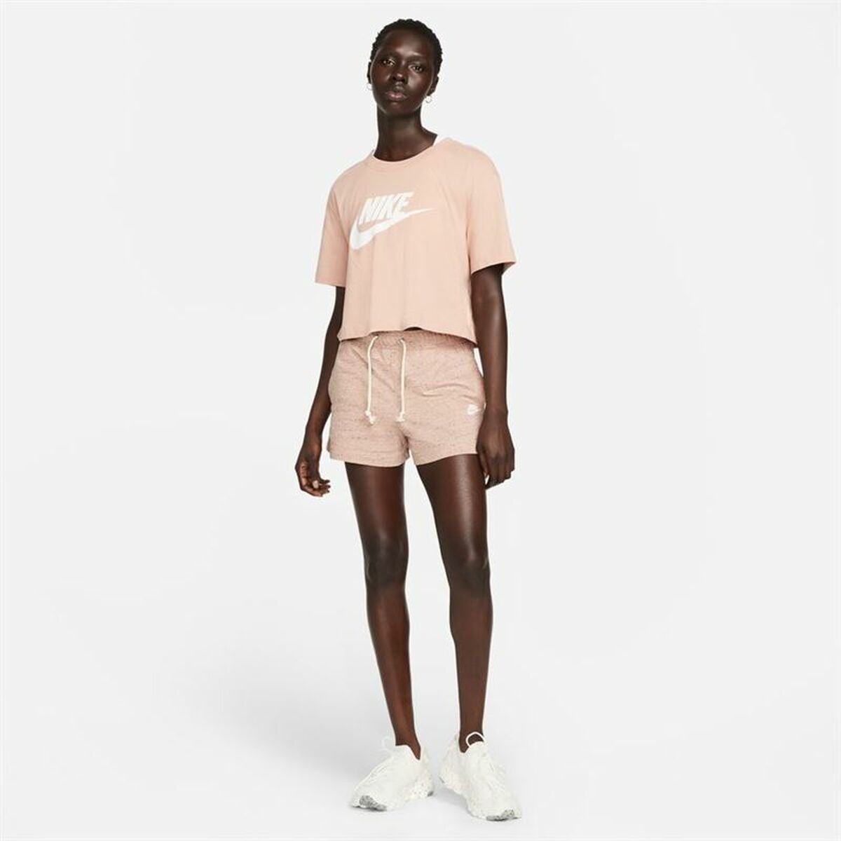 Pantaloni Scurți Sport pentru Damă Nike Gym Vintage Somon