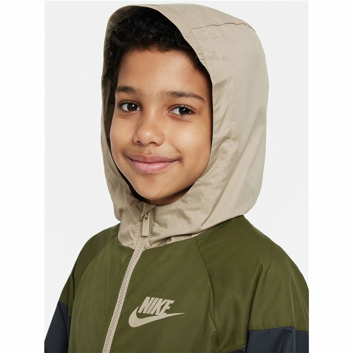 Jachetă Sport pentru Copii Nike Sportswear Windrunner Verde