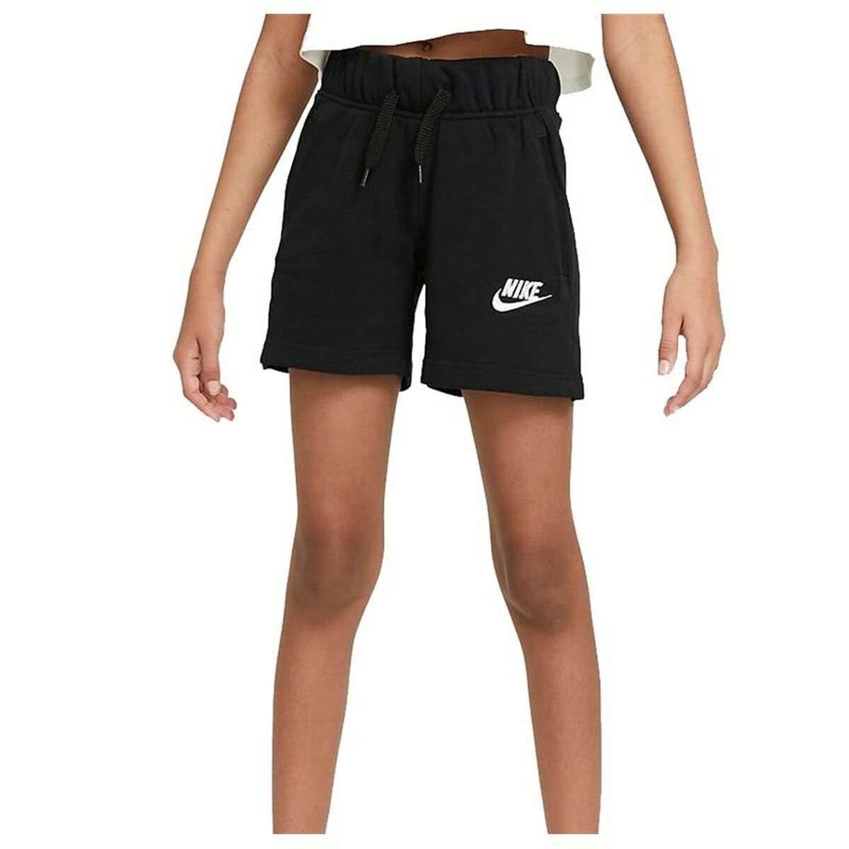 Pantaloni pentru Adulți Nike Sportswear Club Negru Infantil Femeie