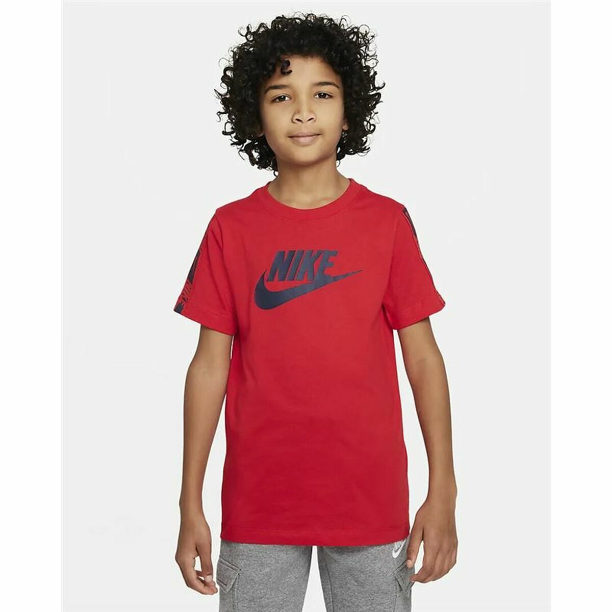 Tricou cu Mânecă Scurtă pentru Copii Nike Red KD Roșu