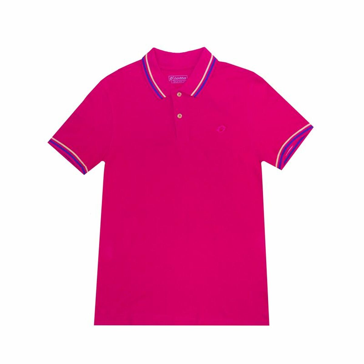 Tricou Polo cu Mânecă Scurtă Bărbați Lotto Reed Fucsia