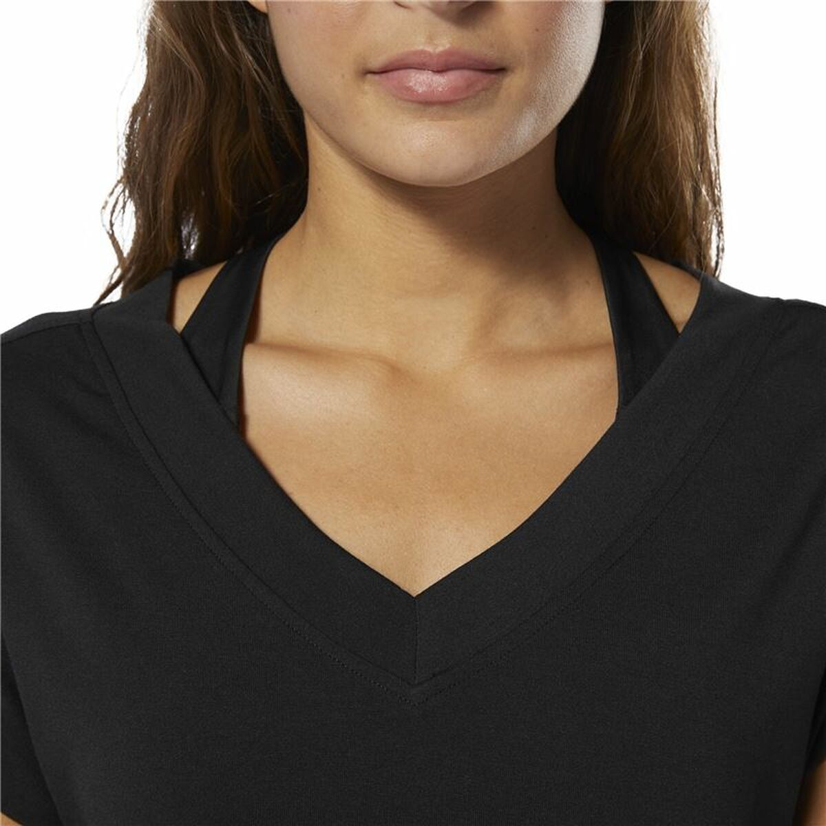 Tricou cu Mânecă Scurtă Femei Reebok Wor Supremium Detail Negru