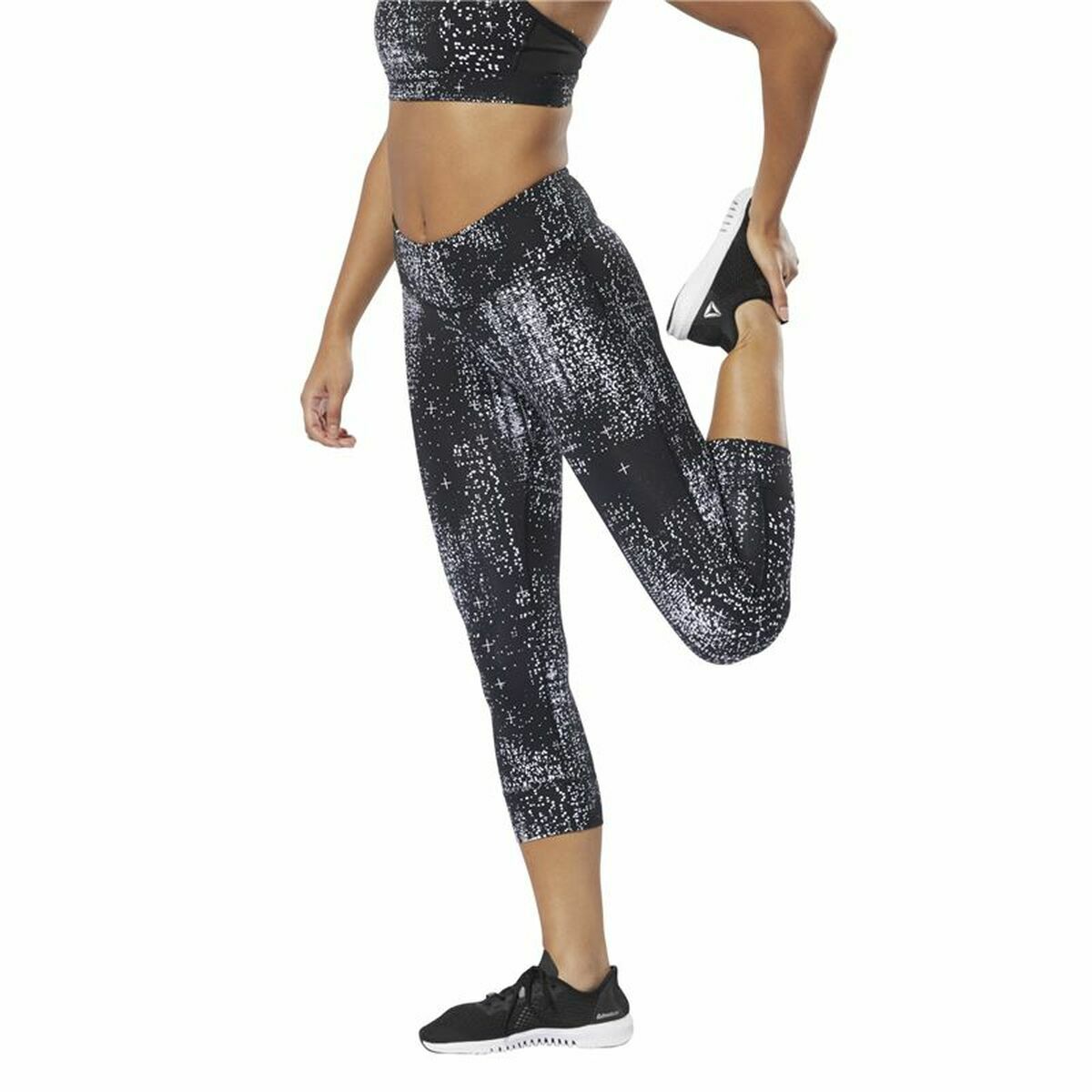 Colanți Sport de Damă Reebok Lux 3/4 Negru