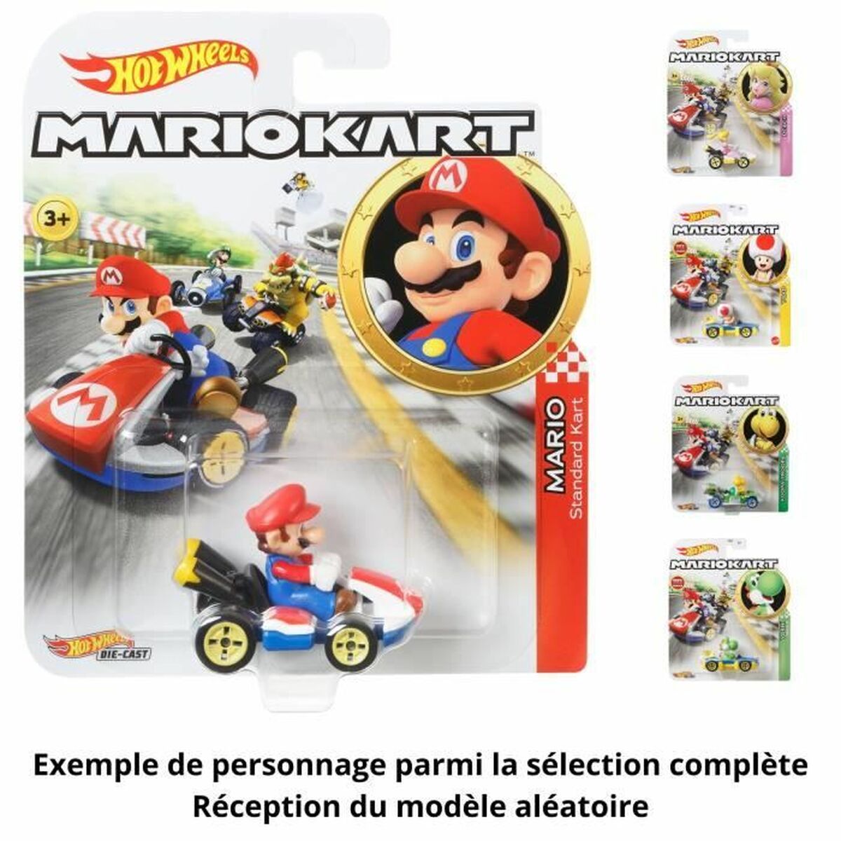Mașină de jucărie Hot Wheels Mario Kart 1:64 (1 Unități)