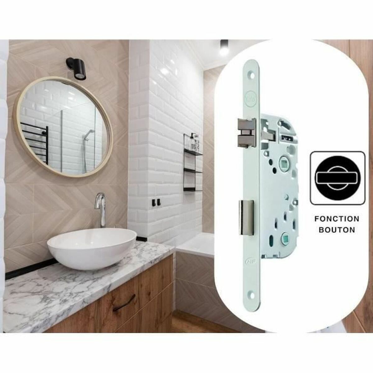 Încuietoare de mortar Yale 6,2 x 2 x 23 cm Oțel