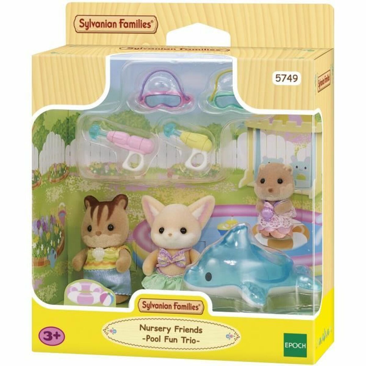 Accesorii pentru căsuțe de păpuși Sylvanian Families 5749 Nursery Friends Pool Fun trio