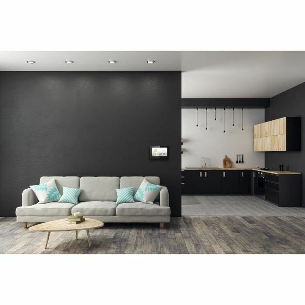 Interfon Video Inteligent Dio Connected Home Design Negru