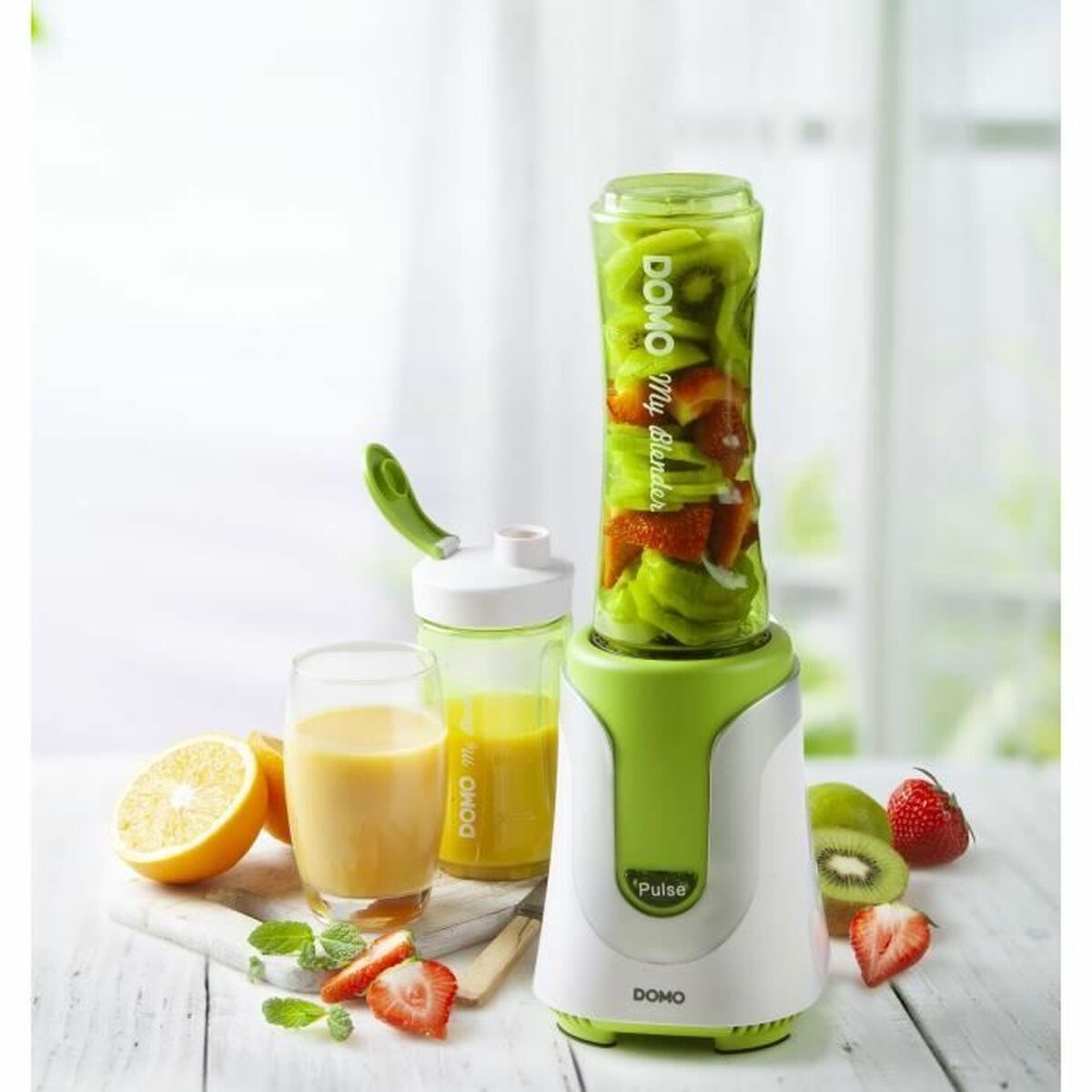 Mixer cu Pahar DOMO DO436BL Verde 600 ml