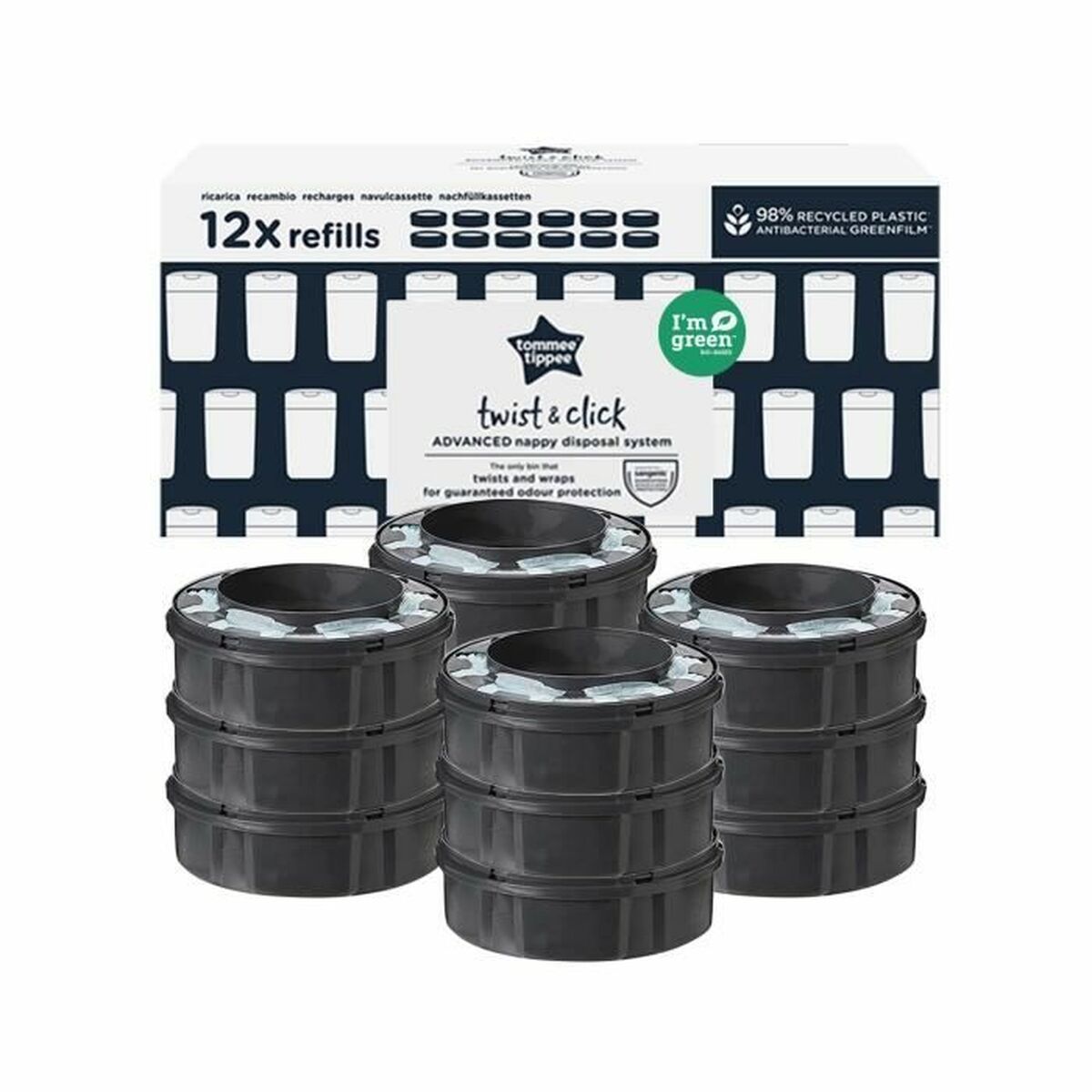 Rezervă Tommee Tippee Twist & Click 12 Unități