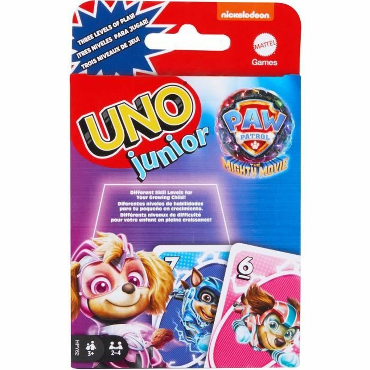 Joc de Masă Mattel Uno Junior Paw Patrol 10 x 2 x 15 cm