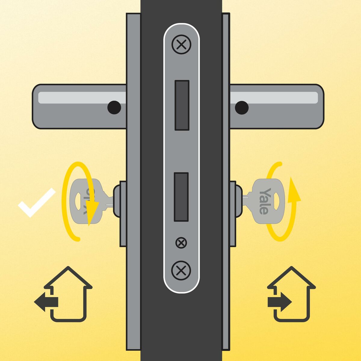 Cilindru de securitate Yale 30 x 40 mm Alamă