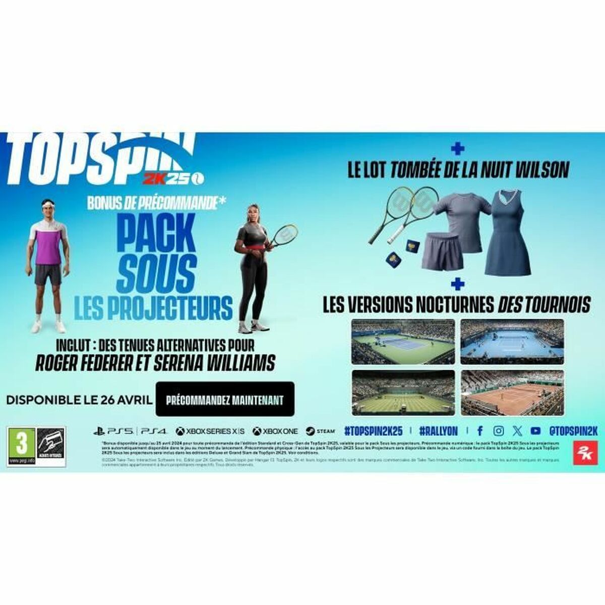 Joc video PlayStation 5 2K GAMES Top Spin 2K25 (FR)