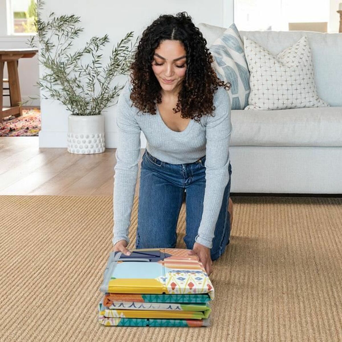 Loc de joacă Infantino 150 x 150 cm Multicolor Pliabil