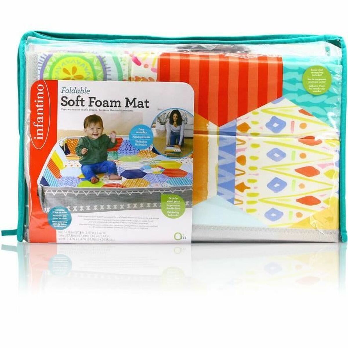 Loc de joacă Infantino 150 x 150 cm Multicolor Pliabil