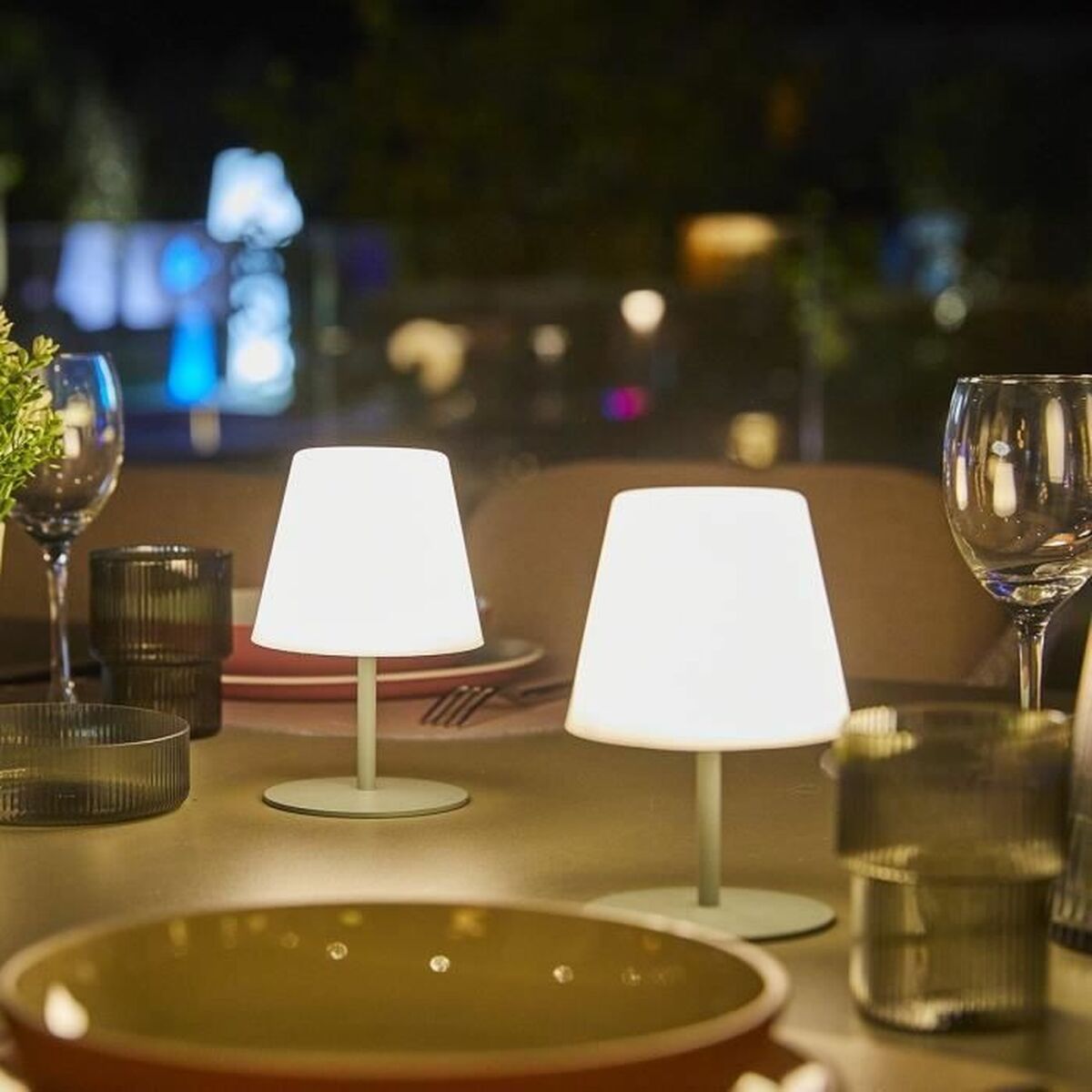 Lampă de masă Lumisky E27 Verde