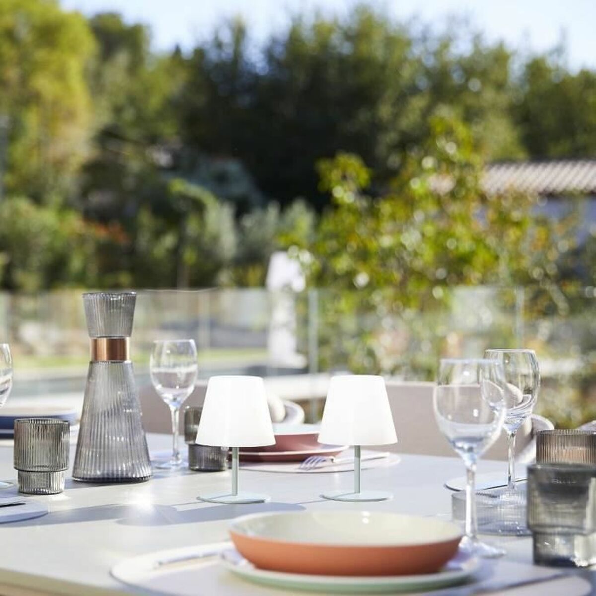 Lampă de masă Lumisky E27 Verde