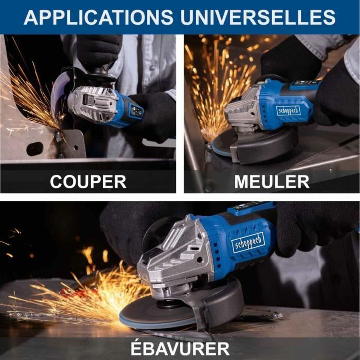 Polizor unghiular Scheppach BC-AG125-X