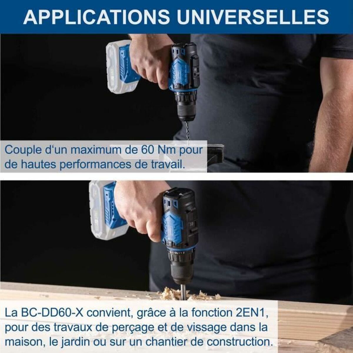 Șurubelniță electrică Scheppach BC-DD60-X 60 Nm