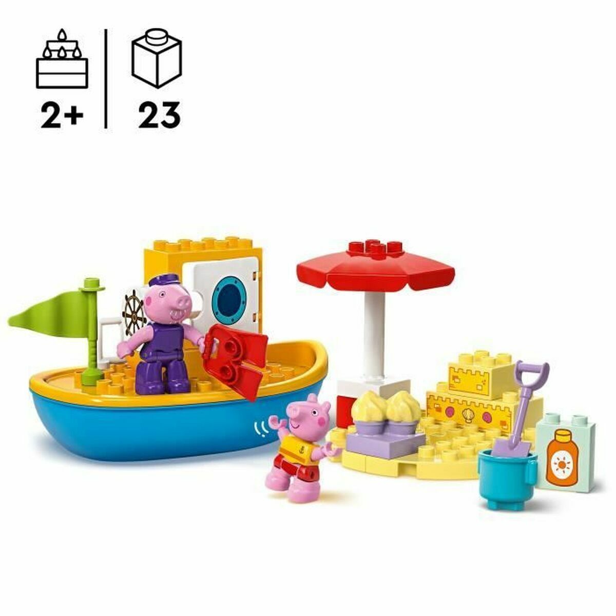 Set de Construcție Lego Peppa Pig's Boat Trip Multicolor