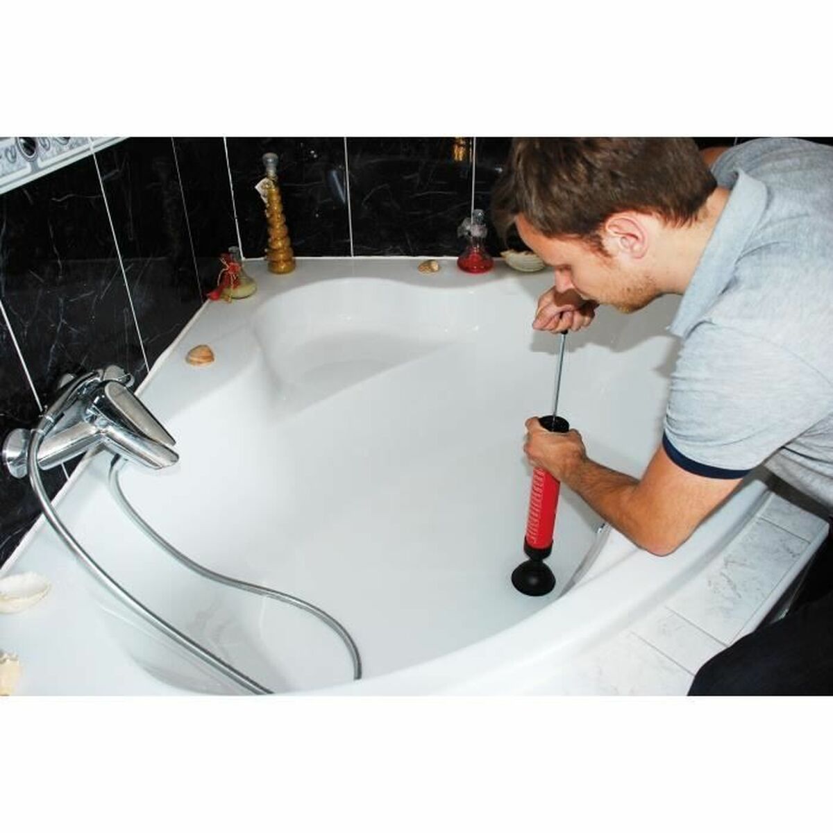 Desfundător Rothenberger ROPOMPE I Negru Roșu Plastic