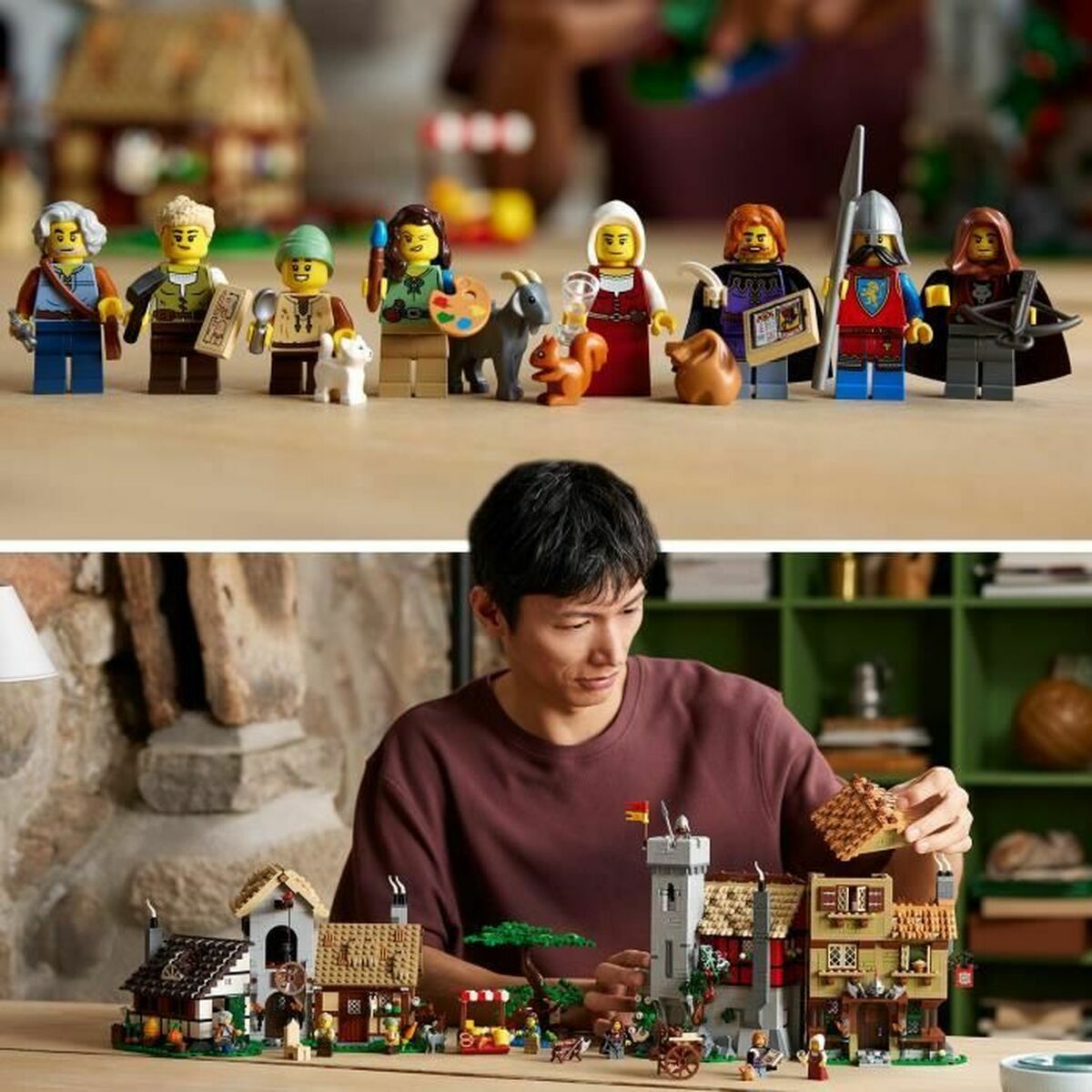 Set de Construcție Lego 10332 Medieval Town Square 3304 Piese